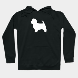 West Highland White Terrier Silhouette Hoodie